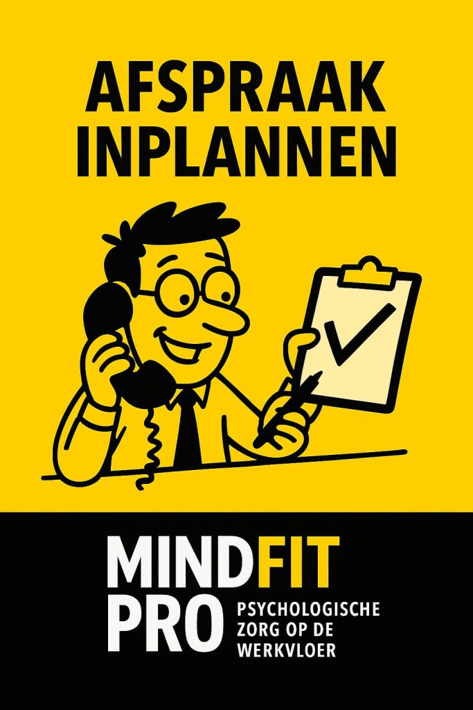 afspraak inplannen bij MindFitPro bedrijfspsycholoog